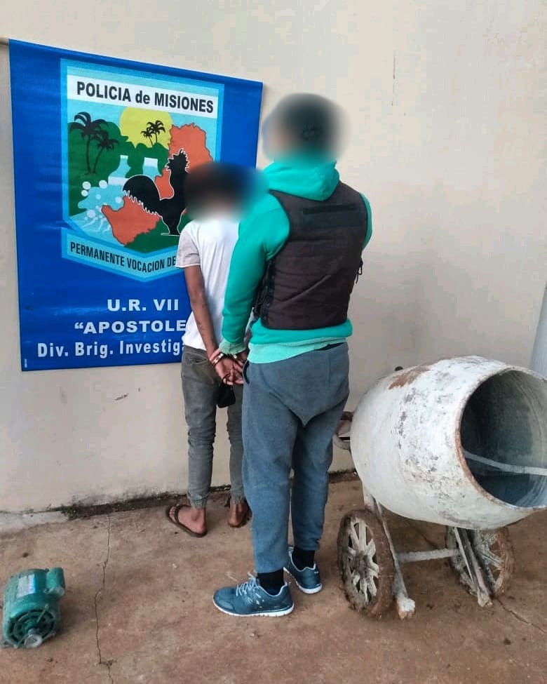 APÓSTOLES: Detuvieron a un joven y recuperaron objetos robados de una obra en construcción