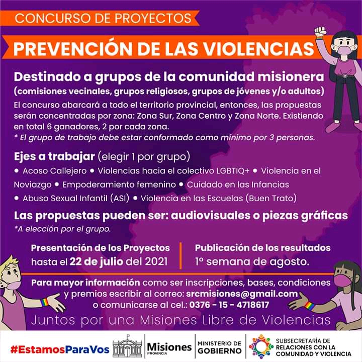 “ESTAMOS PARA VOS” : Campaña de Prevención de las Violencias en los barrios