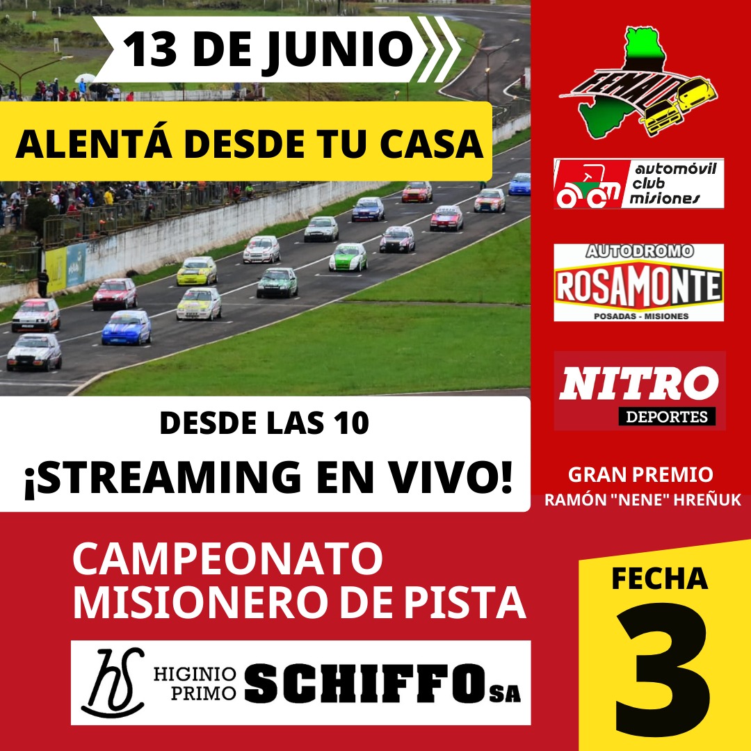 Alan Bravo se sube a un Clase 3 y Richard Ferrari da el salto a la Copa Fiat en la 3ra fecha del Misionero de Pista