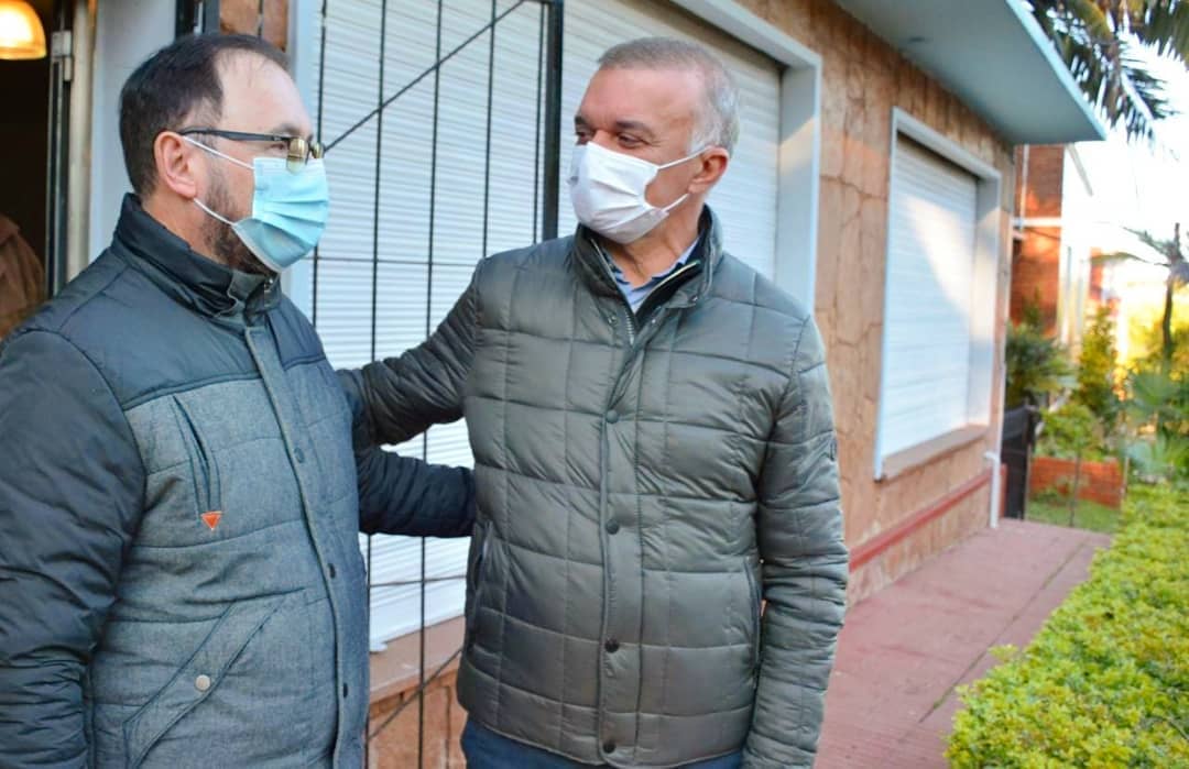 El Diputado Diego Sartori acompaño al Vicegobernador Arce en su vista por la localidad de Alem
