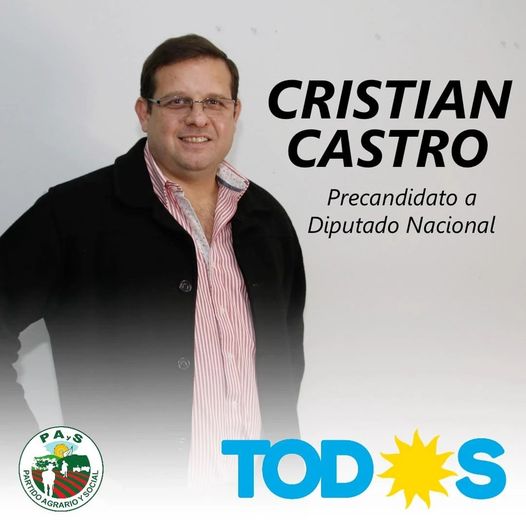 Cristian G. Castro representara al Alto Uruguay Misionero en las PASO del 12 de septiembre