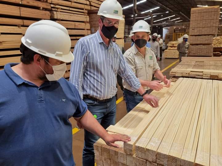 El Ministro de Ecología visito la agroforestal y foresto-industrial Pindo S.A