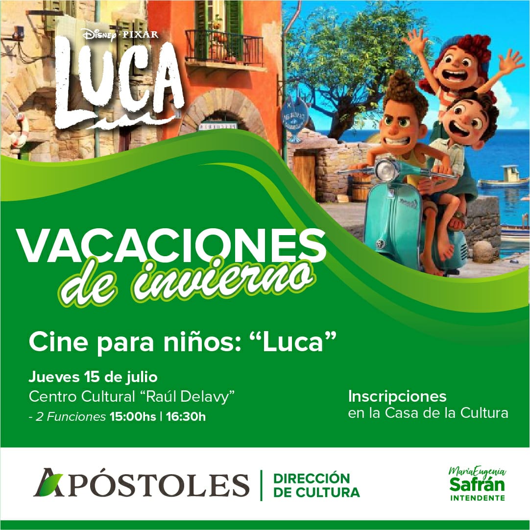 Vacaciones de Invierno en Apóstoles: Cine para niños.
