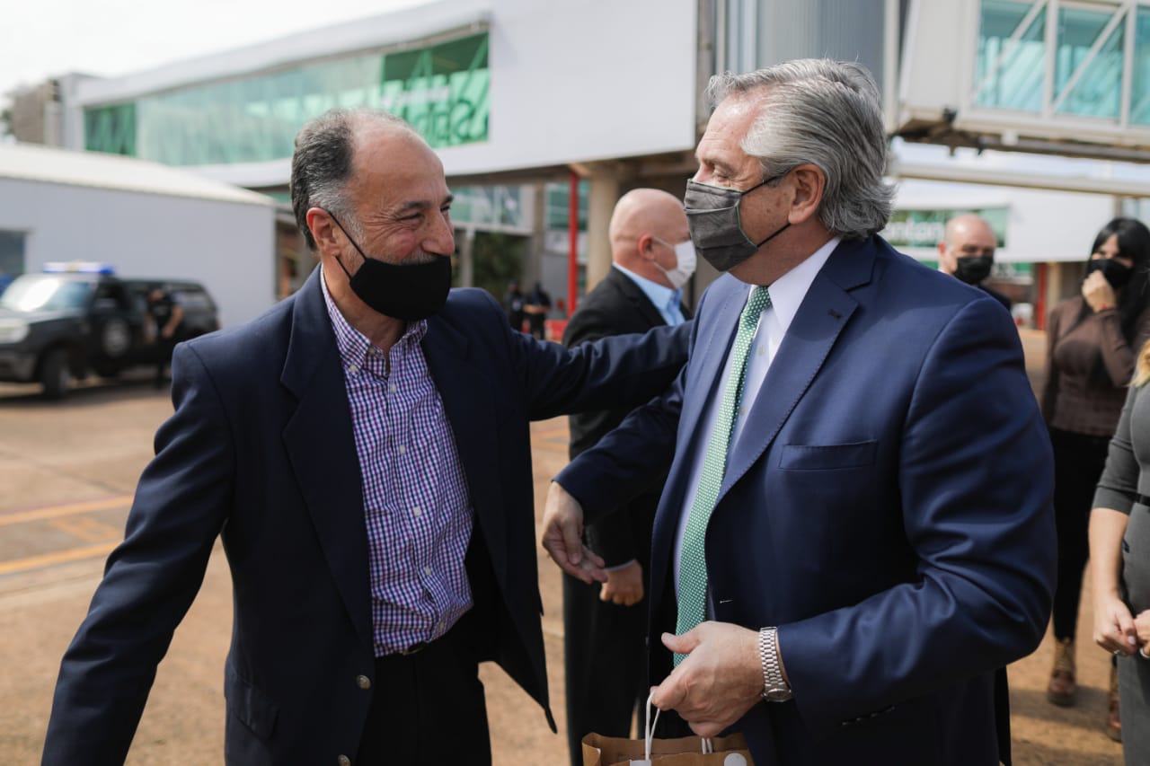 Puerto Iguazú: Javier Gortari acompañó al presidente Alberto Fernández en su visita a Misiones