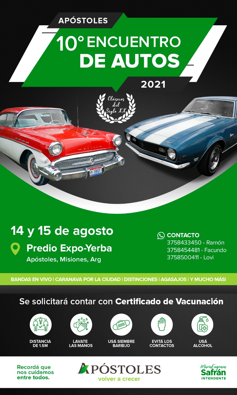 Comienza el 10° Encuentro de Autos Clásicos y Antiguos