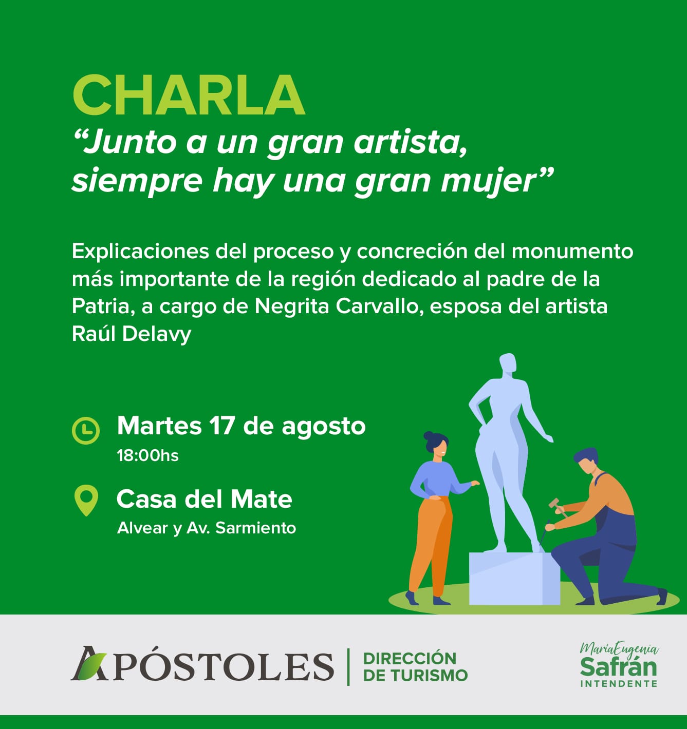 Charla “Junto a un gran artista siempre hay una gran mujer”