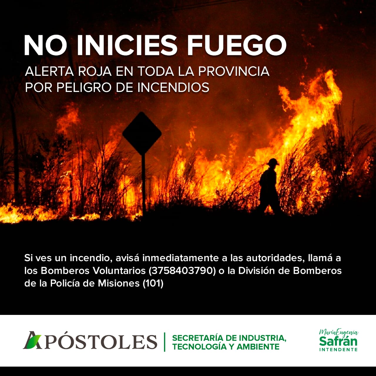 Solicitan máxima precaución y responsabilidad para no iniciar quemas