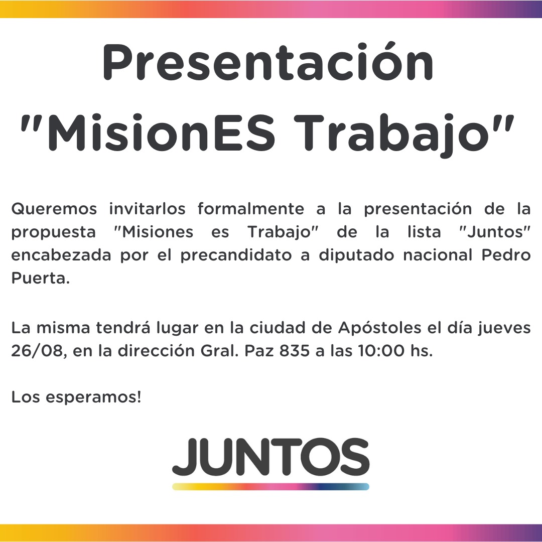 PEDRO #JUNTOS CON VECINOS DE ARISTÓBULO DEL VALLE, CAMPO GRANDE Y CAMPO VIERA
