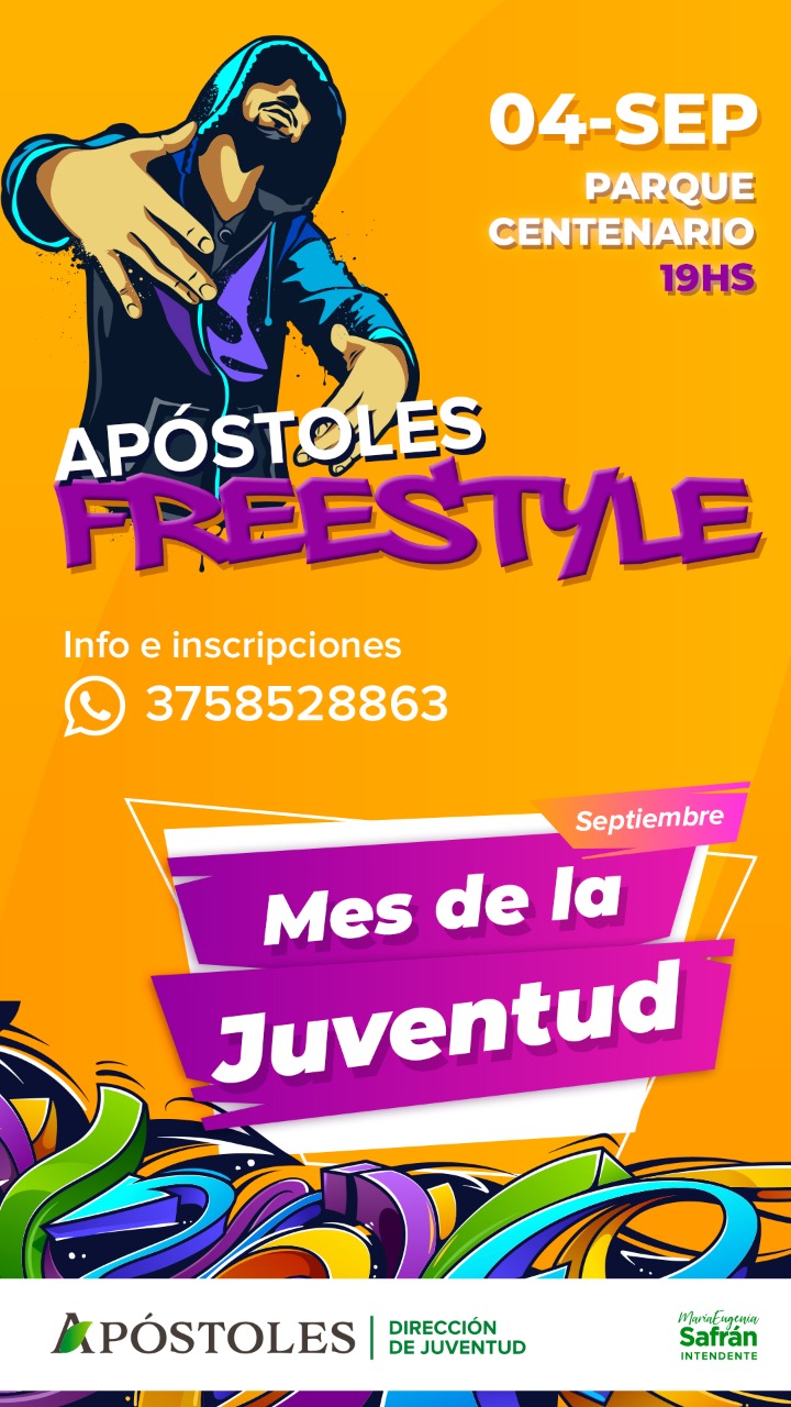 Mes de la Juventud: Vuelve la Noche de Freestyle en Apóstoles