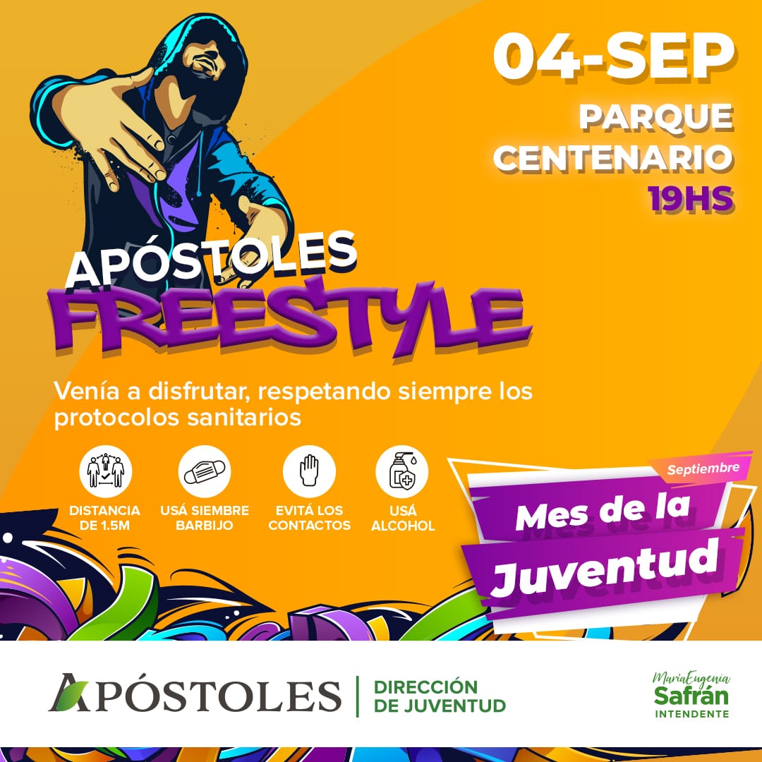 Mes de la Juventud: Vuelve la Noche de Freestyle en Apóstoles