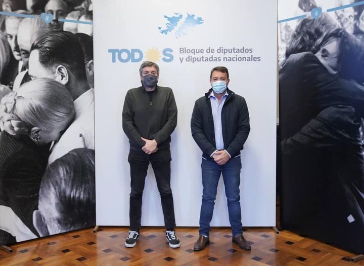 Cacho Bárbaro se reunió en el Congreso con Máximo Kirchner