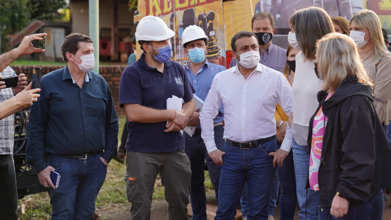 Para Herrera Ahuad el inicio de las obras cloacales en Apóstoles es un momento soñado para un Gobernador que viene del ámbito de la Salud