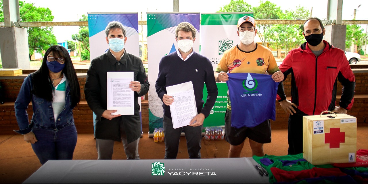 Yacyretá presente en los barrios con el rugby: solidaridad, pertenencia, conducta y salud