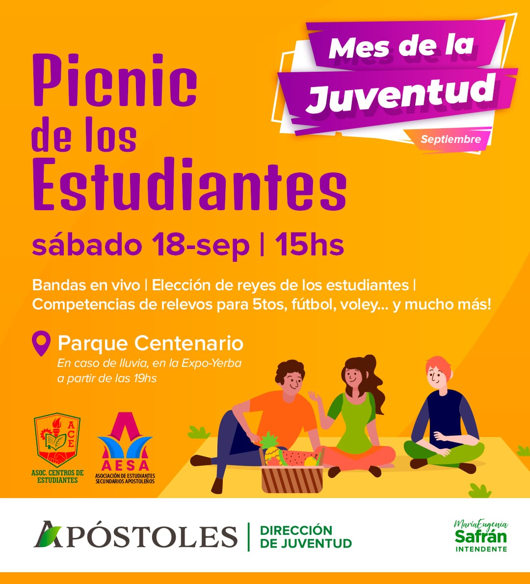Mes de la Juventud: Picnic del Día de los estudiantes.