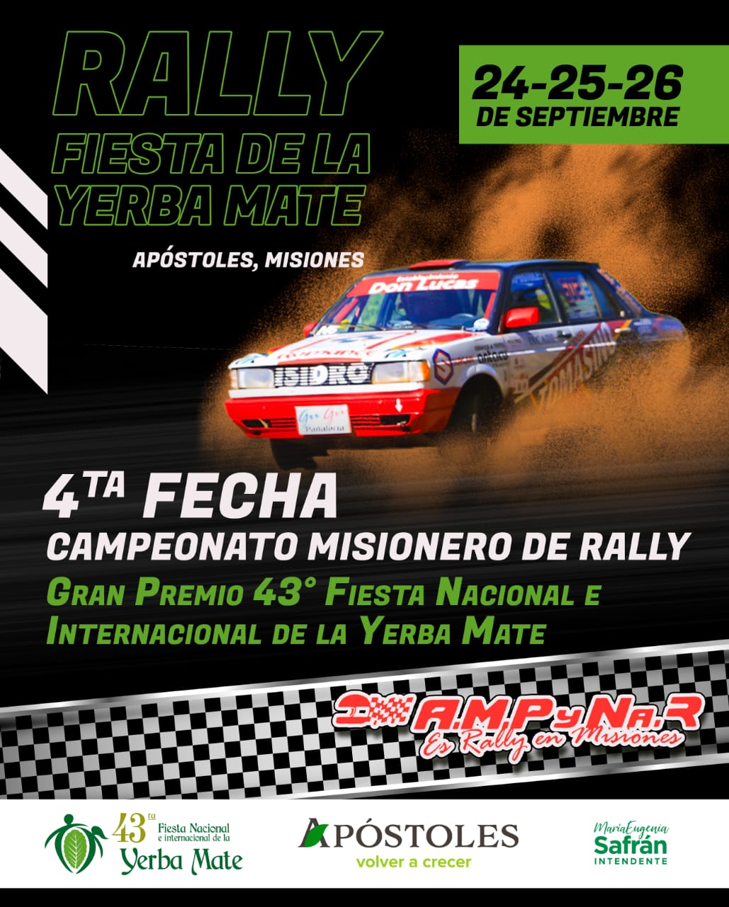 Cuarta Fecha del Rally Misionero: Gran Premio 43° Fiesta Nacional e Internacional de la Yerba Mate.
