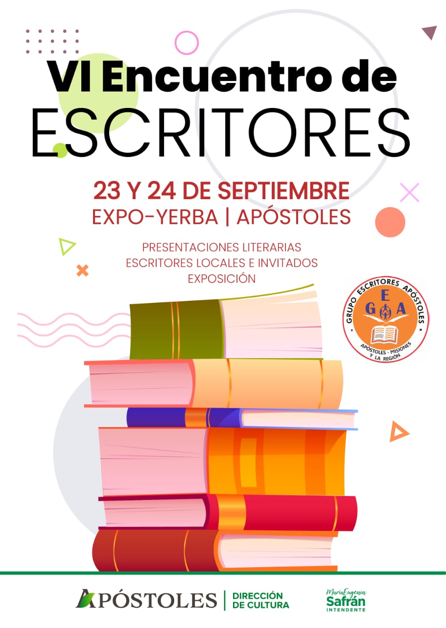 Se realizará el VI encuentro de Escritores en Apóstoles