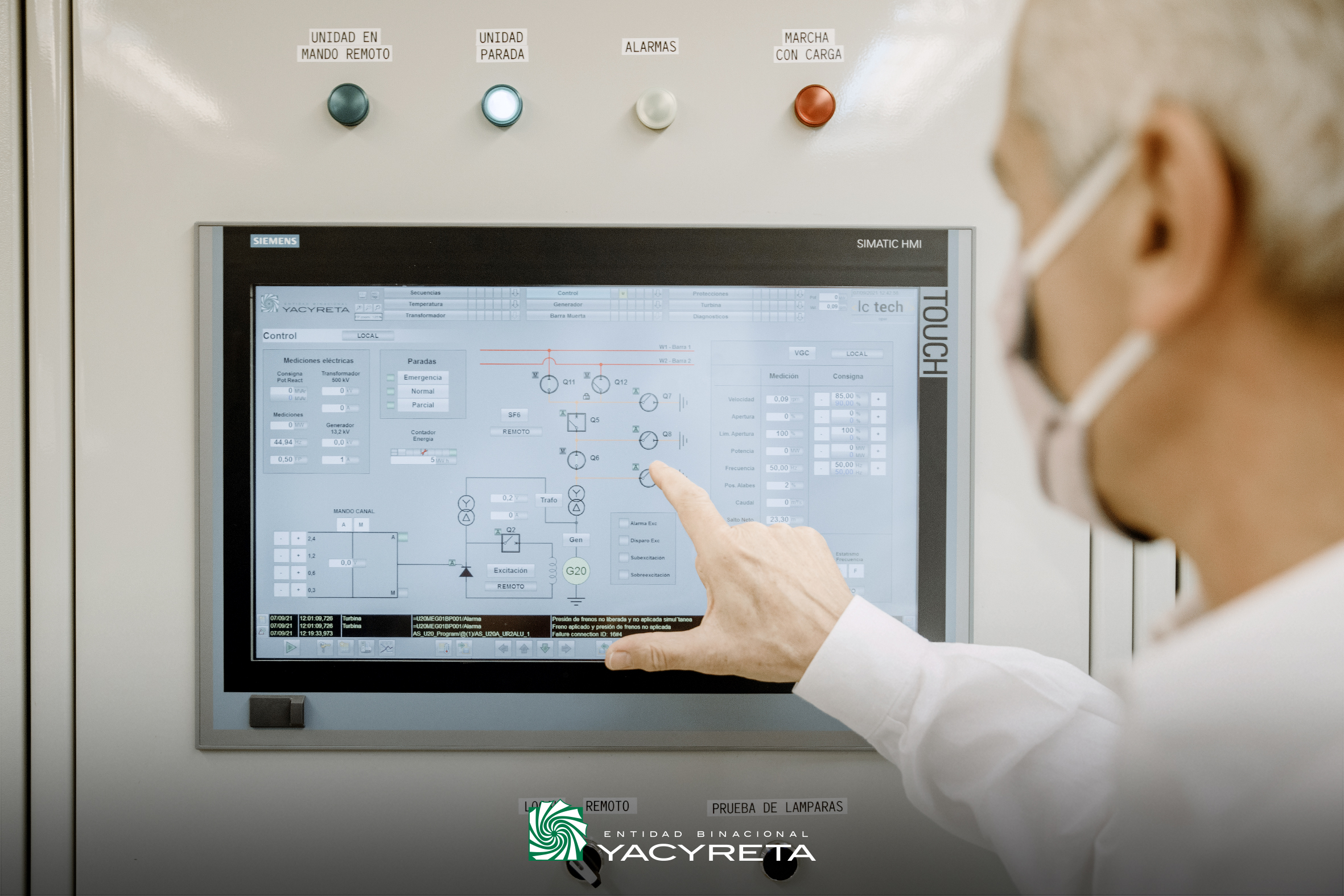 Yacyretá avanza con la modernización de los sistemas de control de las unidades generadoras