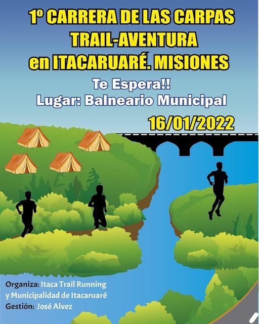 1° Carrera de Las Carpas Trail-Aventura en Itacaruare