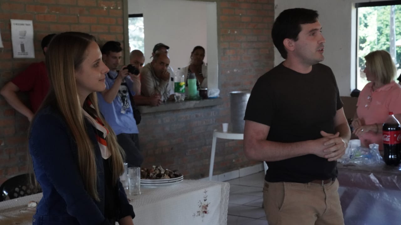 Martín Arjol y Florencia Klipauka visitaron la zona norte
