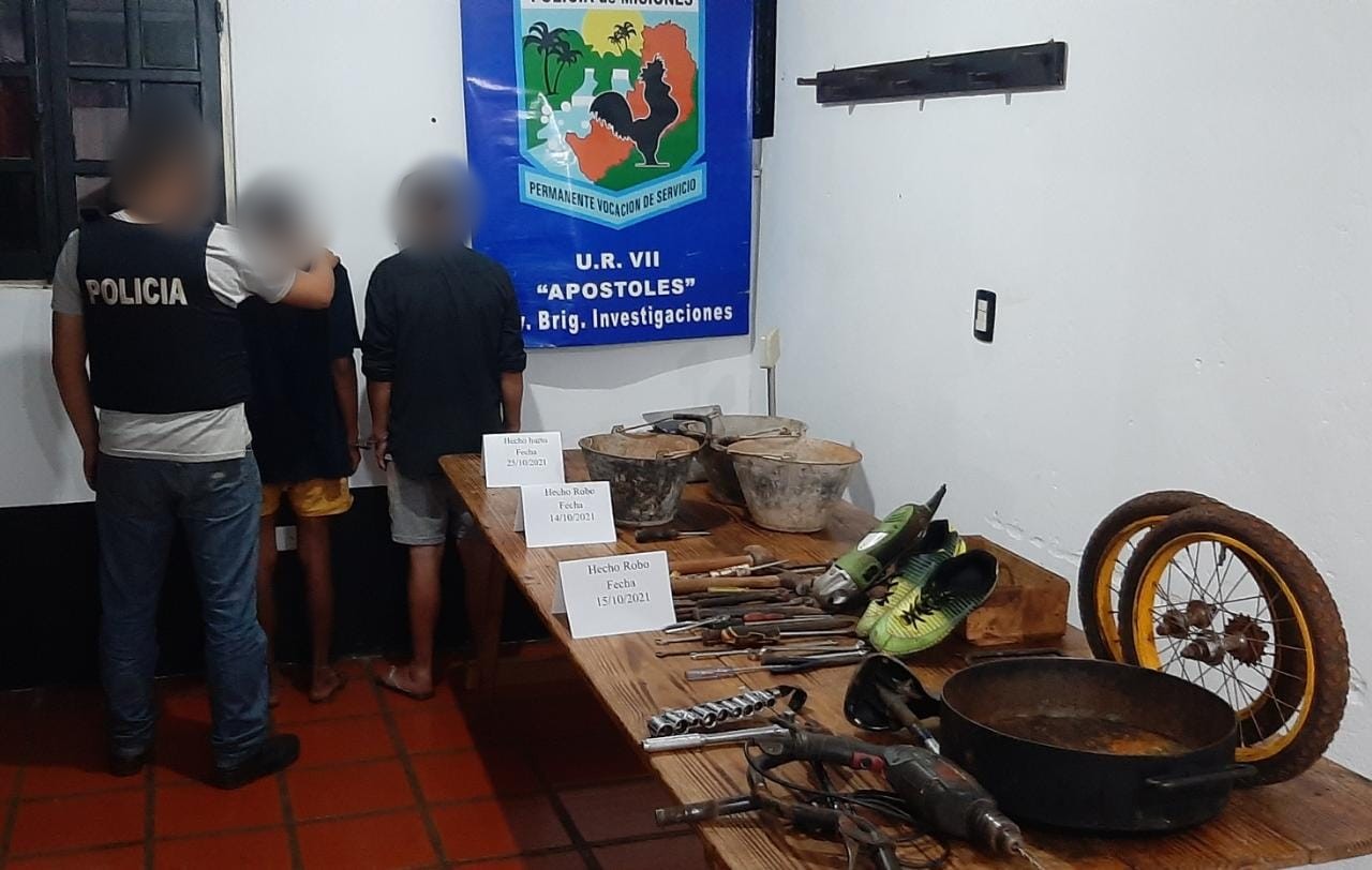 #APÓSTOLESO perativo de Seguridad Ciudadana: recuperaron herramientas y artefactos
