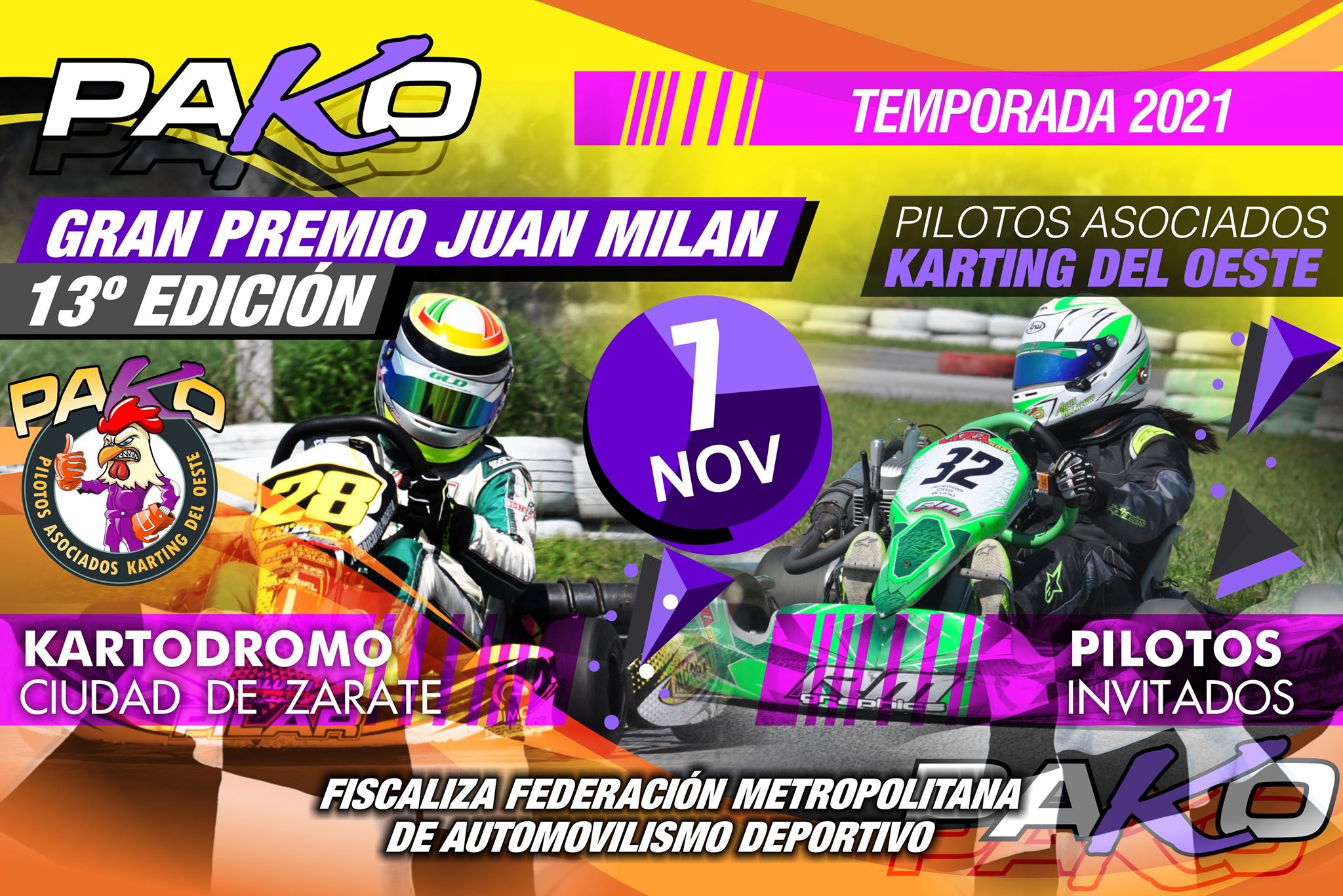 El piloto apostoleño Facu Bustos vuelve al karting