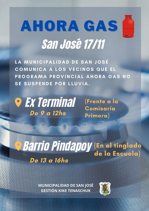 El Programa Ahora Gas presente en San José