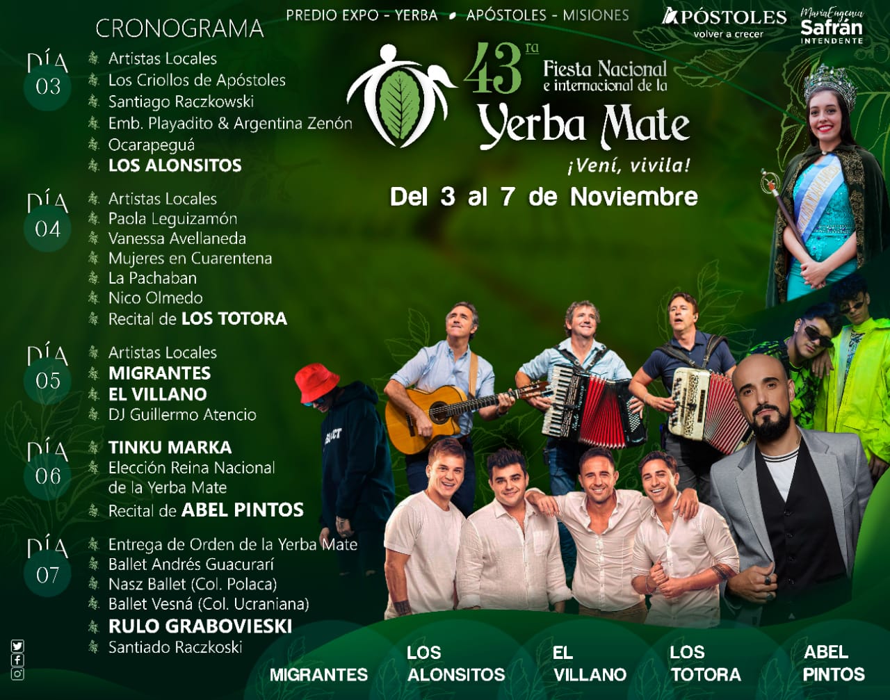 Esta semana se realizará la Fiesta Nacional e Internacional de la Yerba Mate