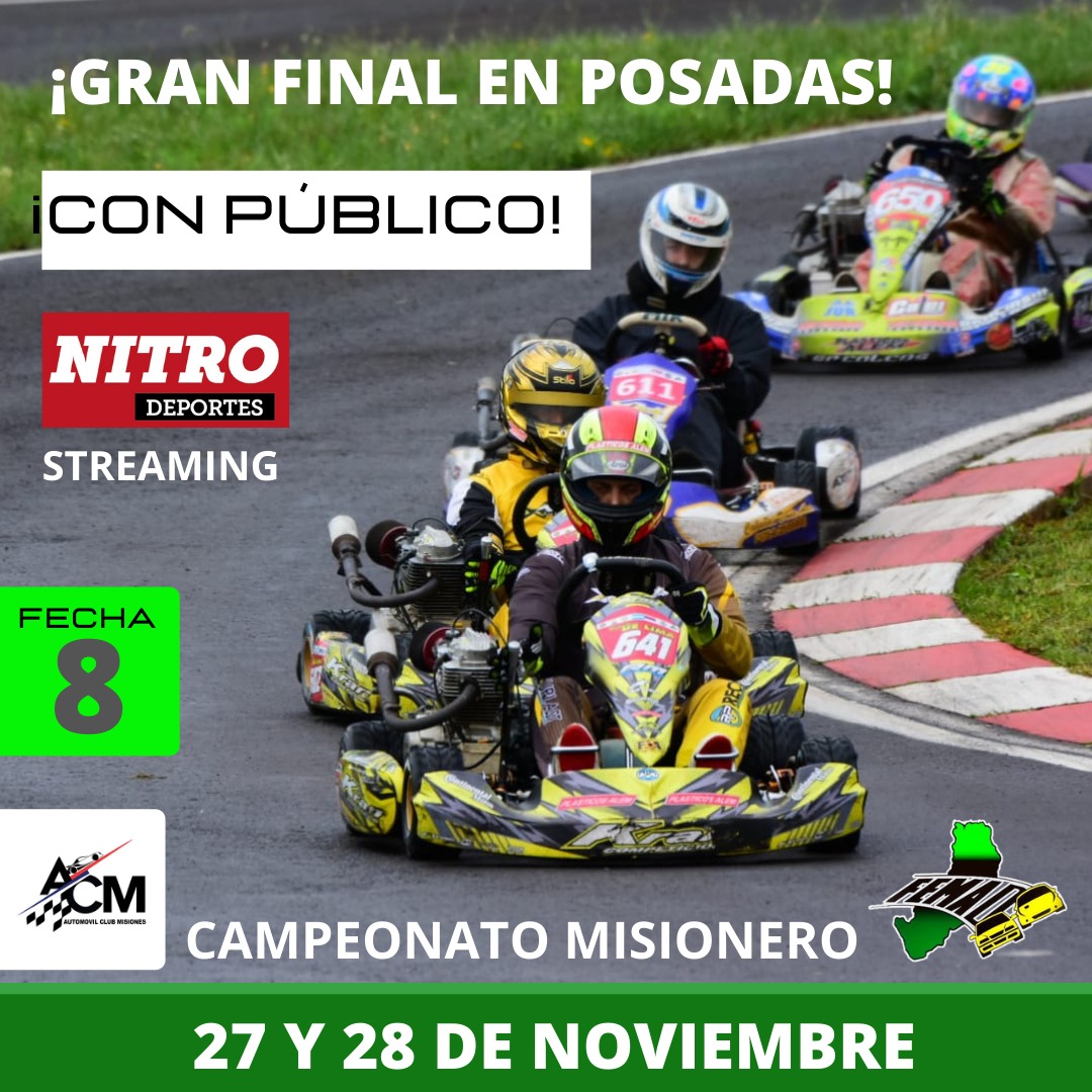 SE TERMINA LA ANSIEDAD, COMIENZA LA DEFINICIÓN DE LOS CAMPEONES DEL MISIONERO DE KARTING EN POSADAS