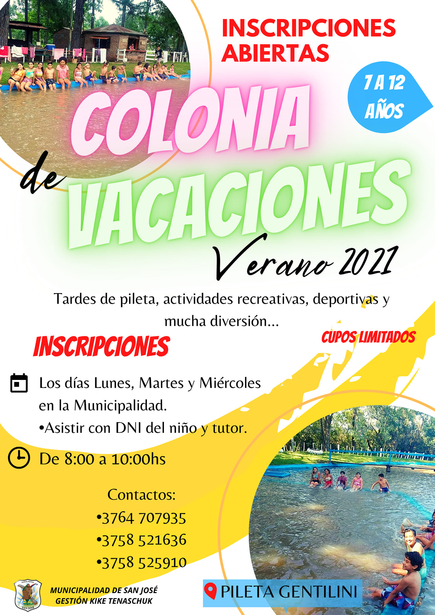 Pileta El Gentilini de San José se prepara para la Colonia de Vacaciones