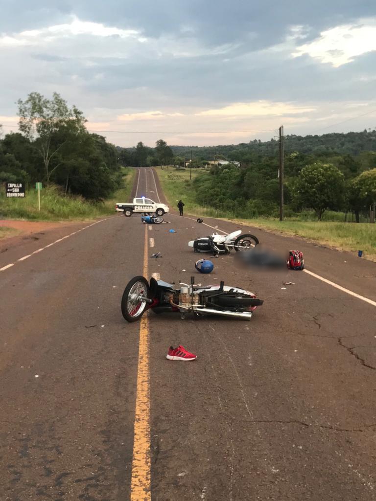Falleció un hombre tras un choque múltiple entre motocicletas en San Javier