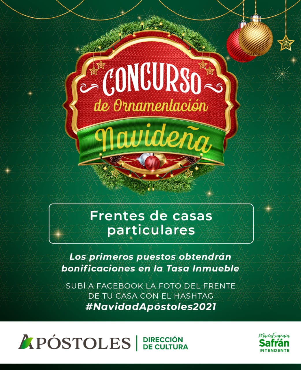 Recuerdan la realización del concurso navideño de ornamentación de frentes de casas