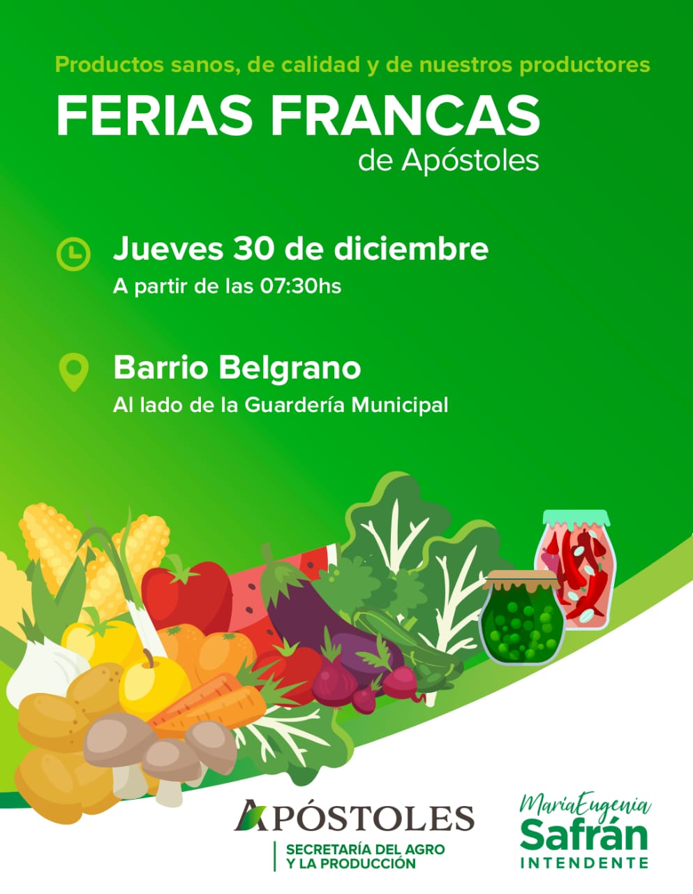 Feria Franca: Barrio Belgrano.