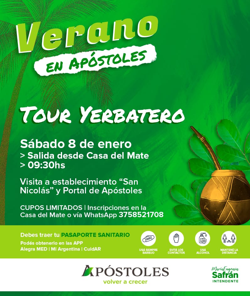 Fin de semana de Tour Yerbatero en Apóstoles