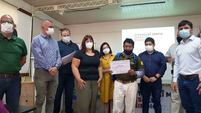 Importante trabajo de los agentes sanitarios Mbyá en el 2021