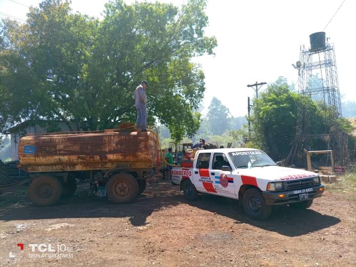 Bomberos Voluntarios de Apóstoles sofocaron incendios en Azara