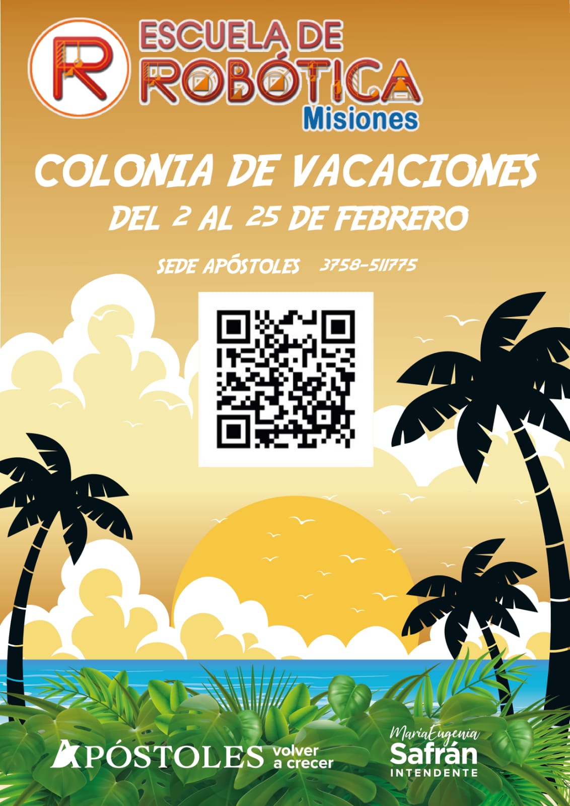 Inscripciones abiertas para colonia de vacaciones de la Escuela de Robótica