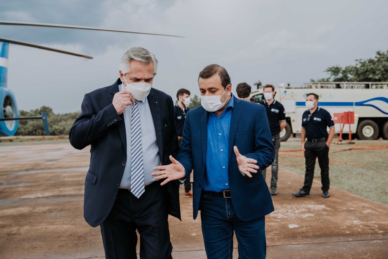ALBERTO FERNÁNDEZ ELOGIÓ EL PLAN DE MANEJO DEL FUEGO DE MISIONES