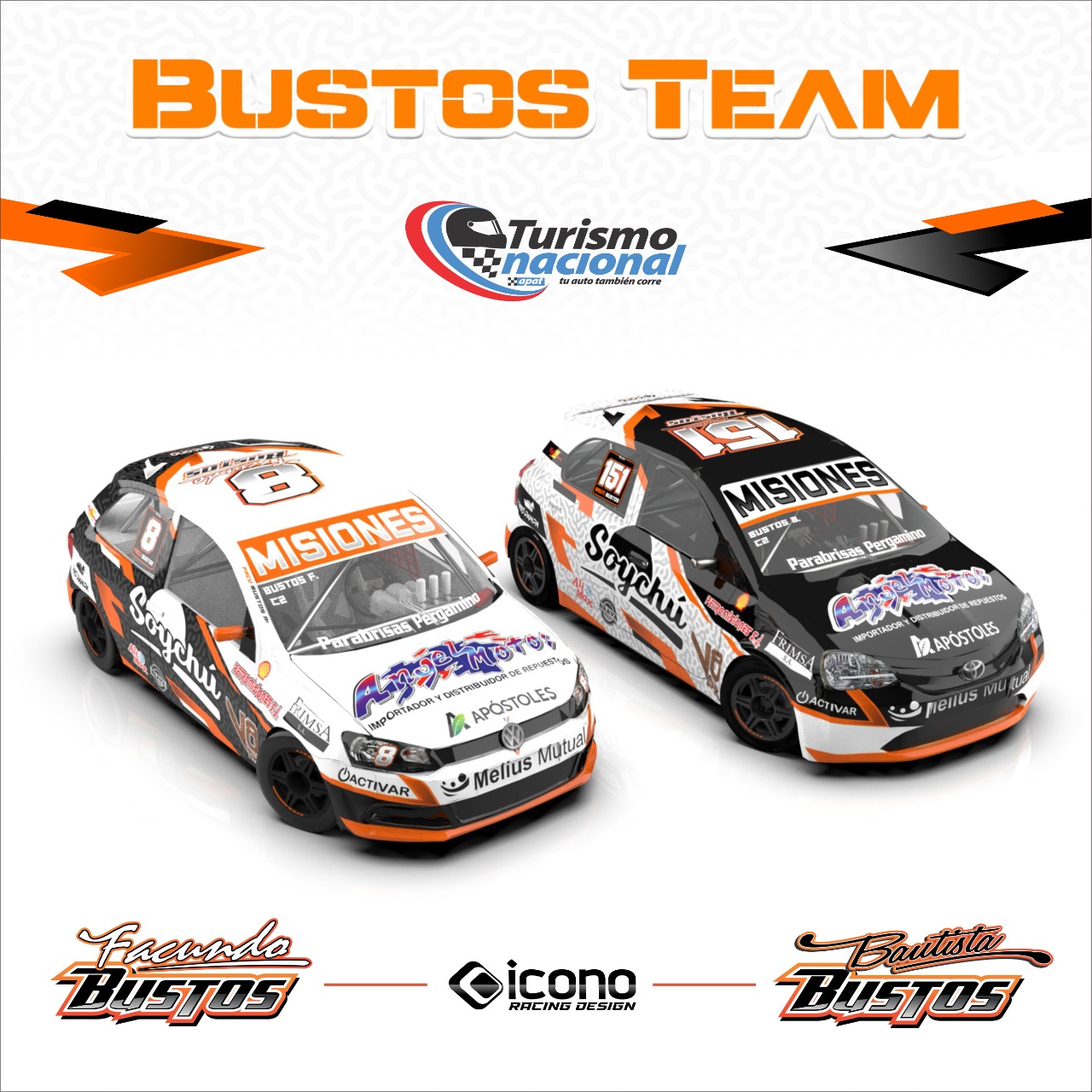 Nuevos colores y diseños  para el Bustos Team en este año 2022