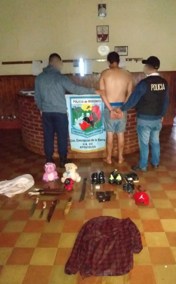 CONCEPCIÓN DE LA SIERRA: Entró a robar, quedó grabado y lo detuvieron