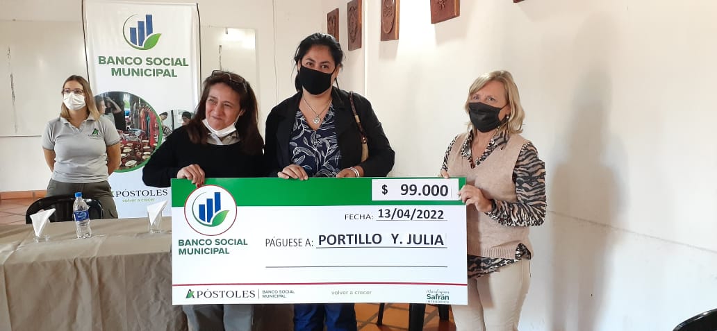 Se realizó la entrega de créditos del Banco Social Municipal a productores afectados por la emergencia agropecuaria