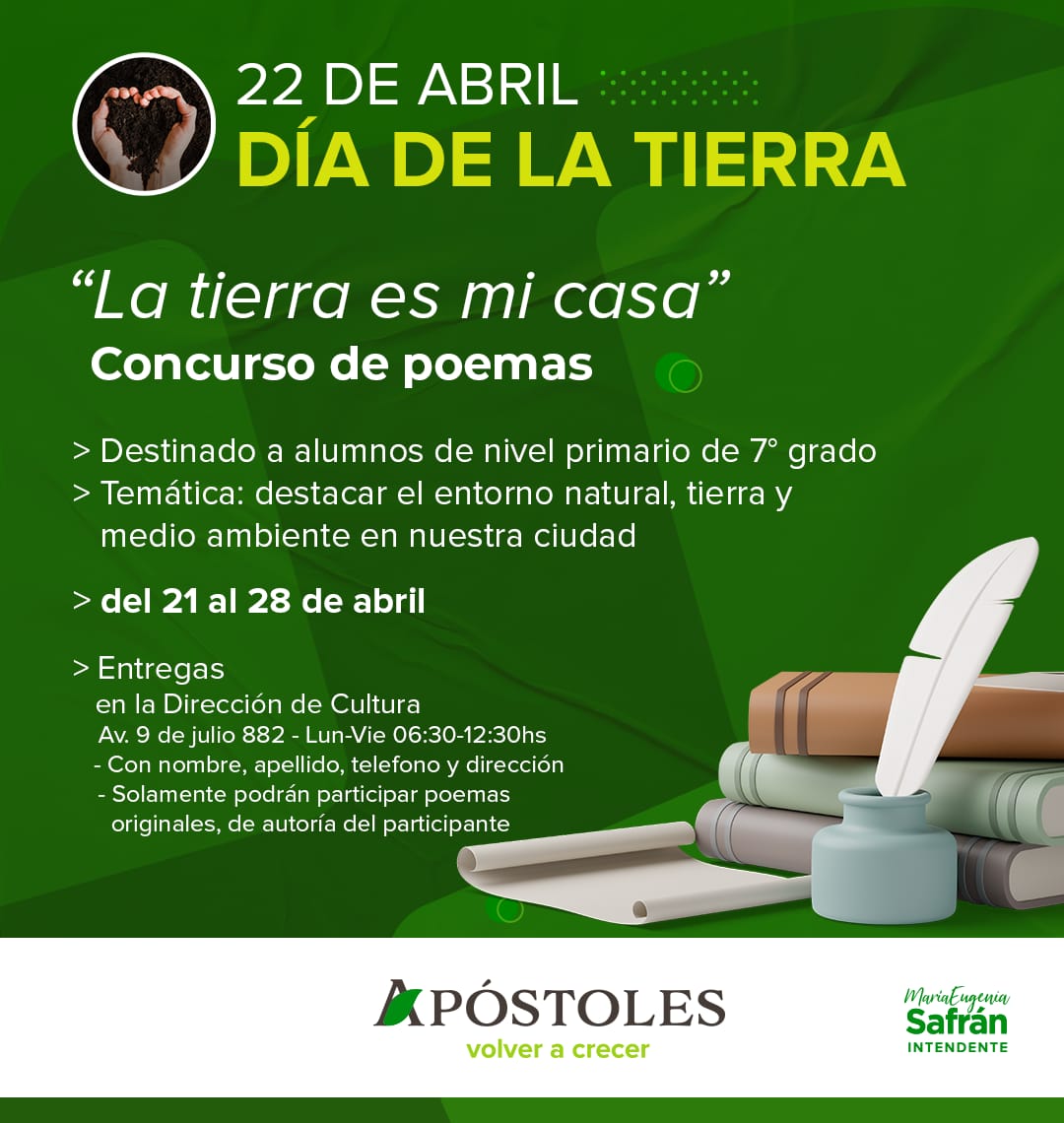 Recuerdan vigencia del concurso de Fotografía y de Poemas “La Tierra en mi Casa”