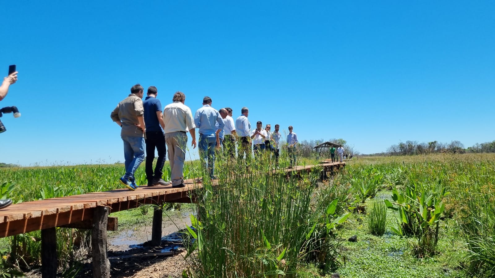 Se inauguraron las pasarelas del «Sendero Aguará», Portal Cambyretá