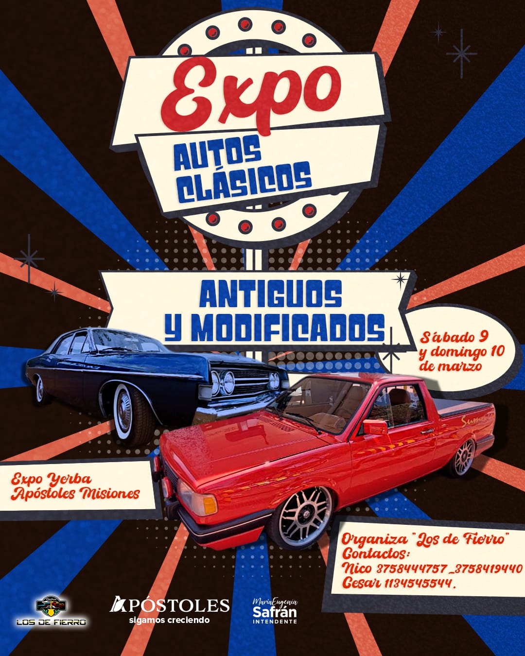 Lanzaron oficialmente la Expo de Autos Clásicos, Antiguos y Modificados en Apóstoles.