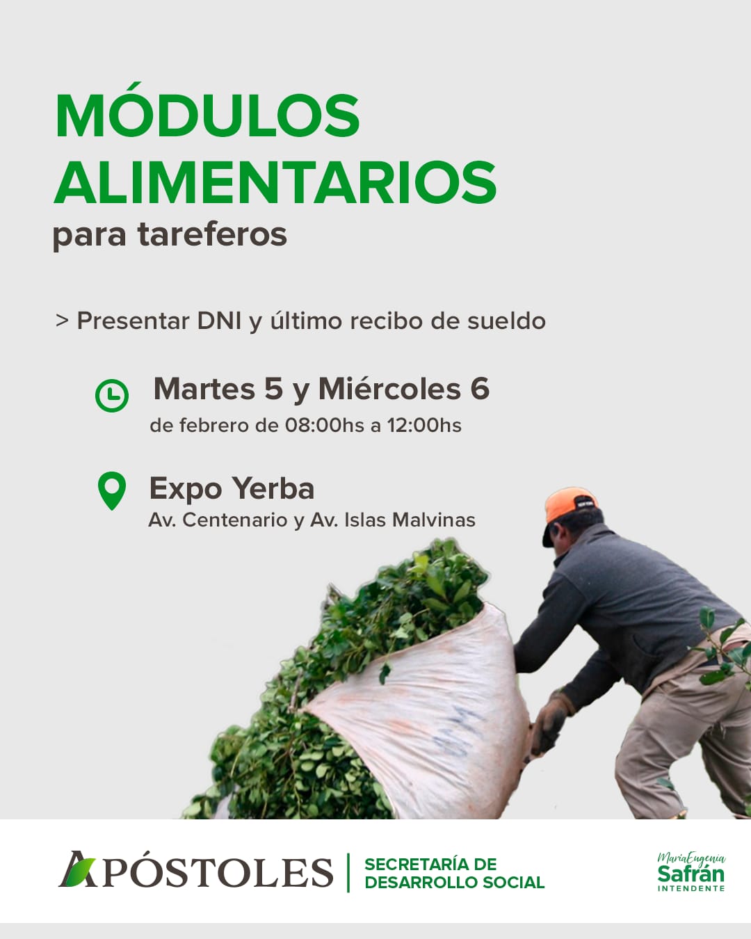 Módulos Alimentarios para Tareferos