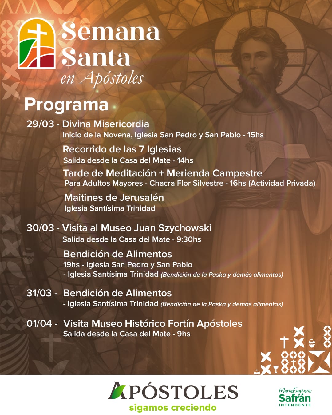 La Capital Provincial de la Semana Santa y el Pesanké presenta su cronograma de Actividades