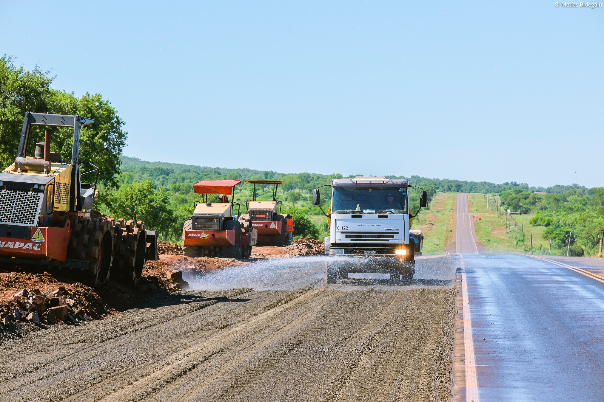 Continúan los trabajos en la Autovía de la Ruta Nacional 105