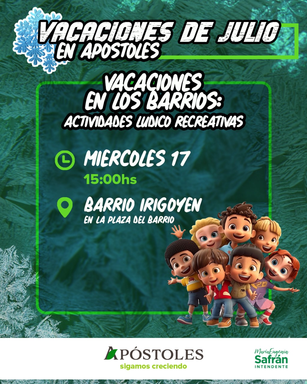 Vacaciones de Invierno 2024 en los Barrios Apostoleños