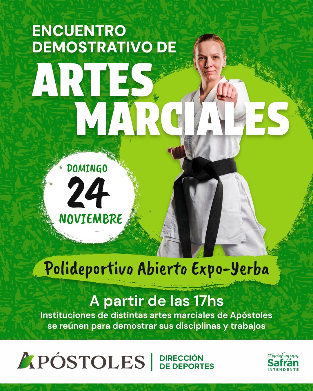 Apóstoles se prepara para un espectacular Encuentro de Artes Marciales