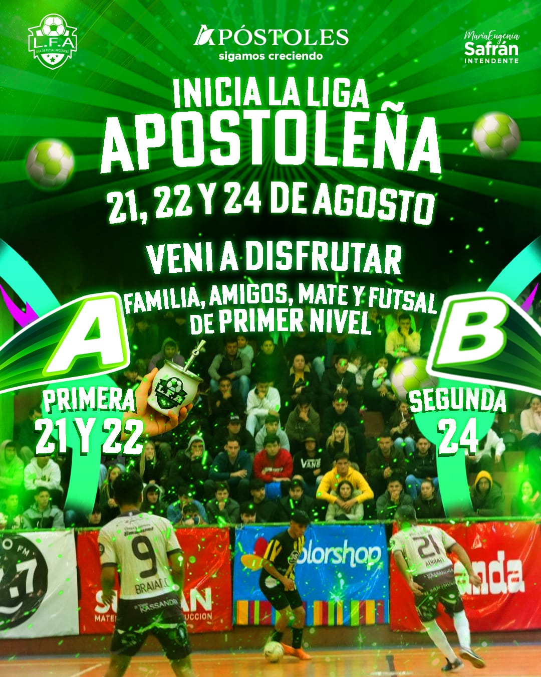 La ciudad ya comienza a respirar futsal nuevamente