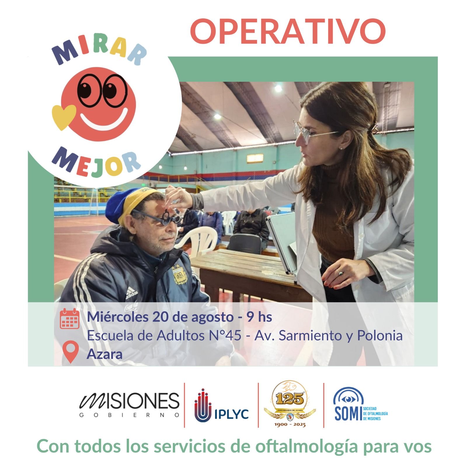 El programa “Mirar Mejor” llega a Azara con atención oftalmológica gratuita